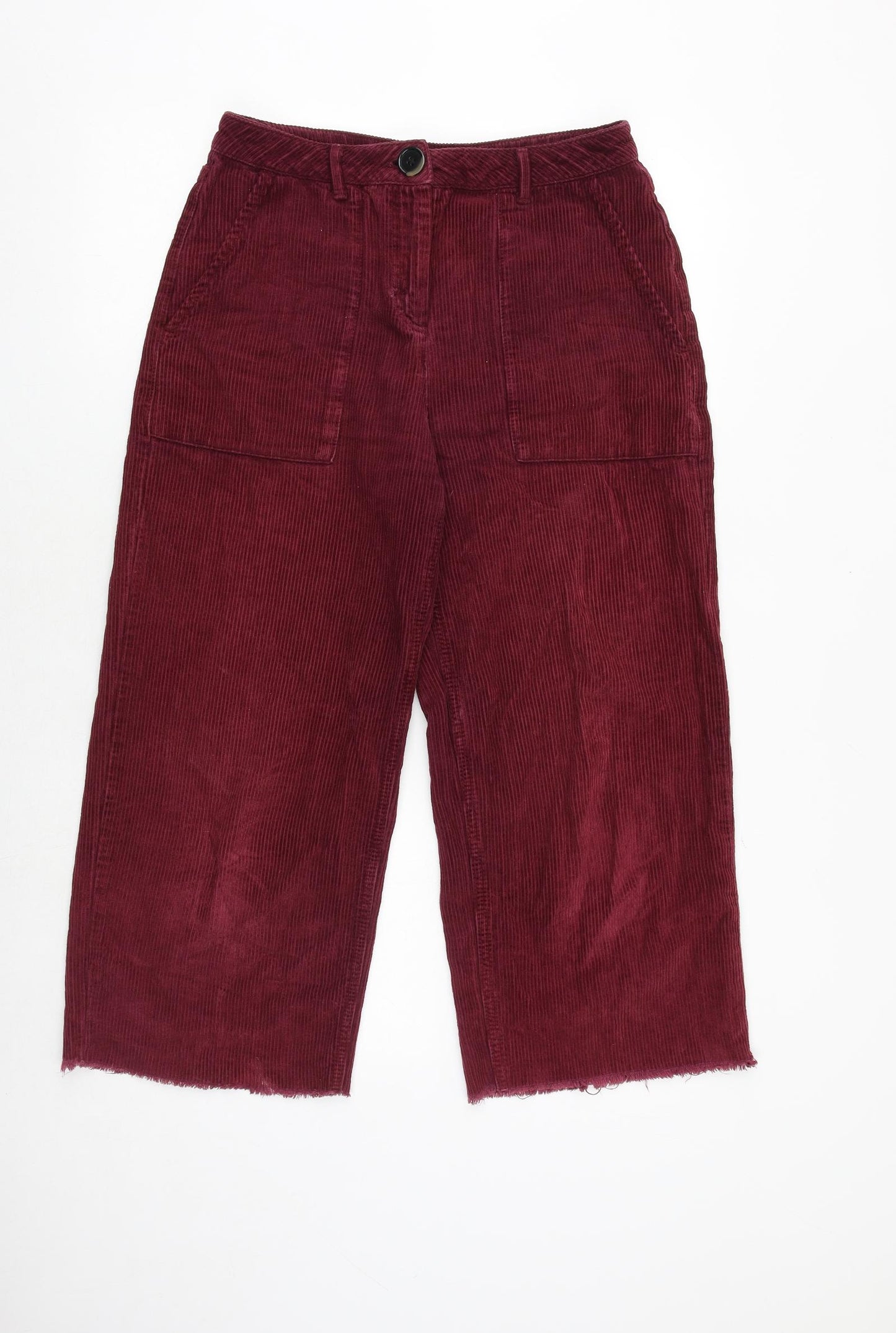 BDG Womens Red Cotton Trousers Size 30 in Regular Zip