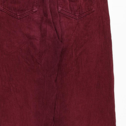 BDG Womens Red Cotton Trousers Size 30 in Regular Zip