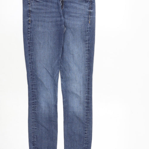 Zara Womens Blue Polyester Skinny Jeans Size 25 in Regular Zip