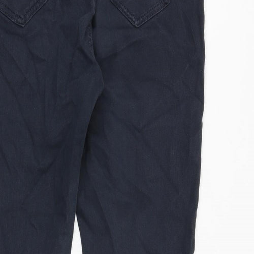 Fat Face Womens Blue Cotton Straight Jeans Size 14 Regular Zip