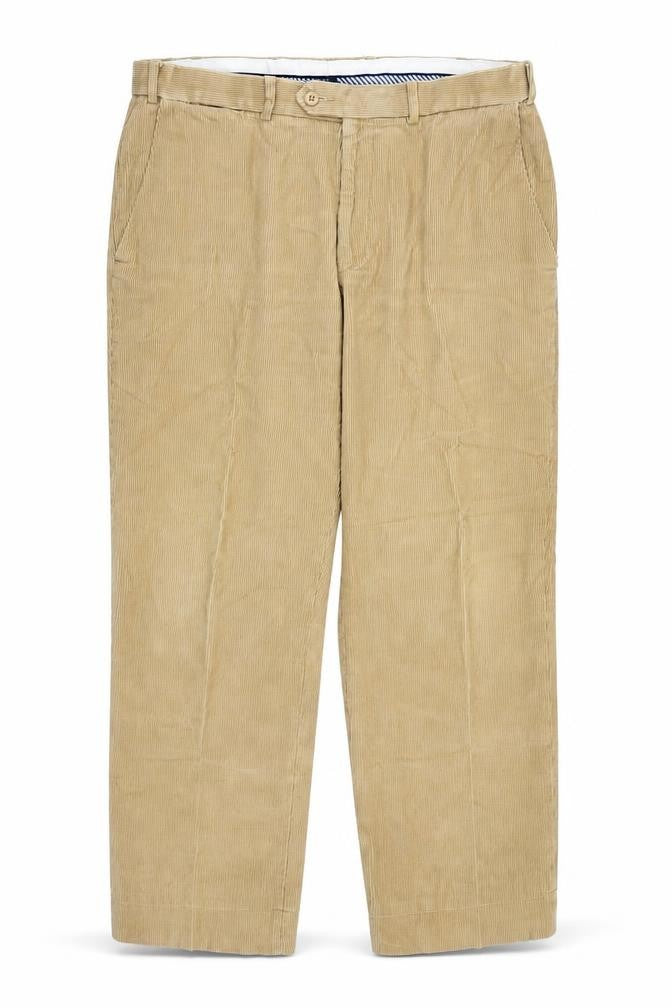 Marks and Spencer Mens Brown Cotton Trousers Size 36 in Regular Zip