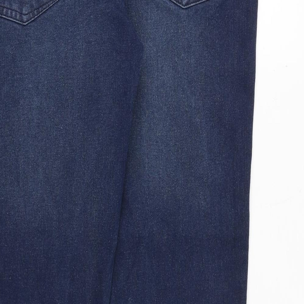 Livergy Mens Blue Cotton Skinny Jeans Size 36 in Regular Button