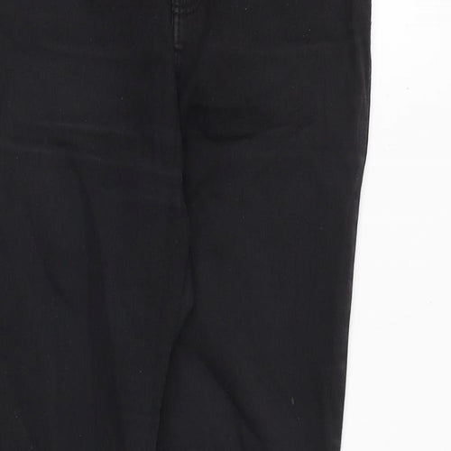 New Look Womens Black Cotton Skinny Jeans Size 10 Extra-Slim Zip