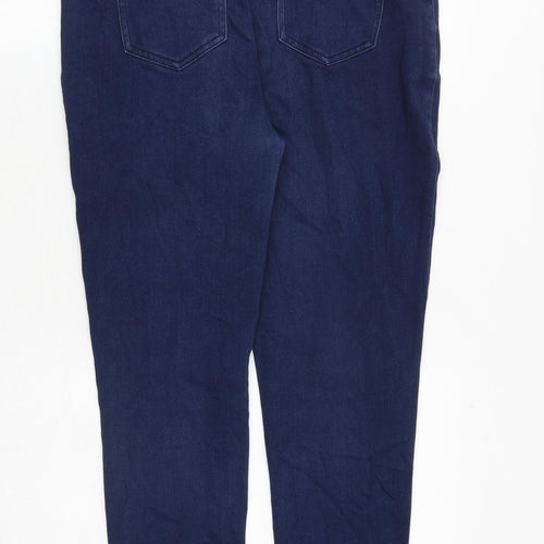 Per Una Womens Blue Polyester Skinny Jeans Size 34 in Regular Zip