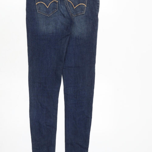 Levi's Womens Blue Cotton Skinny Jeans Size 26 in Regular Zip