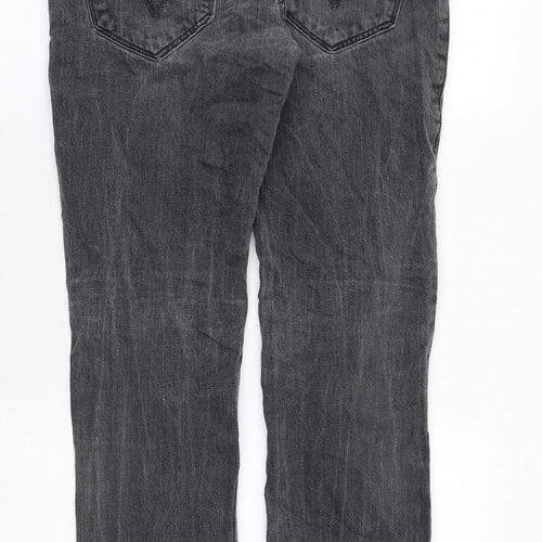 Levi's Mens Grey Cotton Skinny Jeans Size 32 in Regular Button