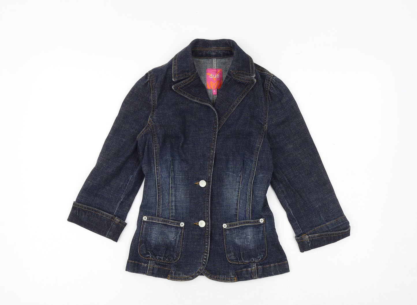 Marks and Spencer Womens Blue Jacket Size 6 Button