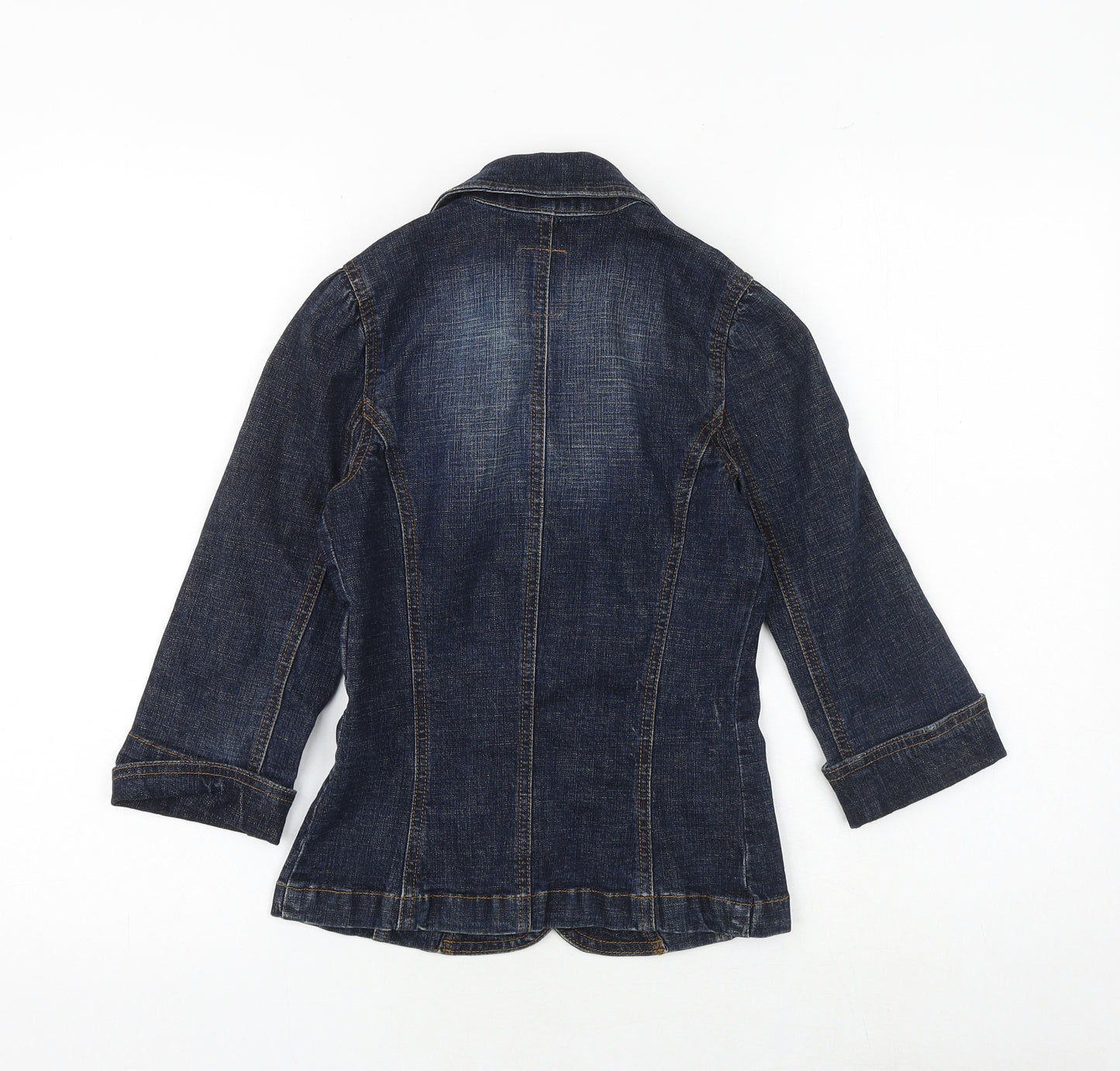 Marks and Spencer Womens Blue Jacket Size 6 Button