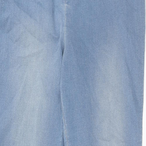 Dorothy Perkins Womens Blue Cotton Skinny Jeans Size 14 Regular Zip