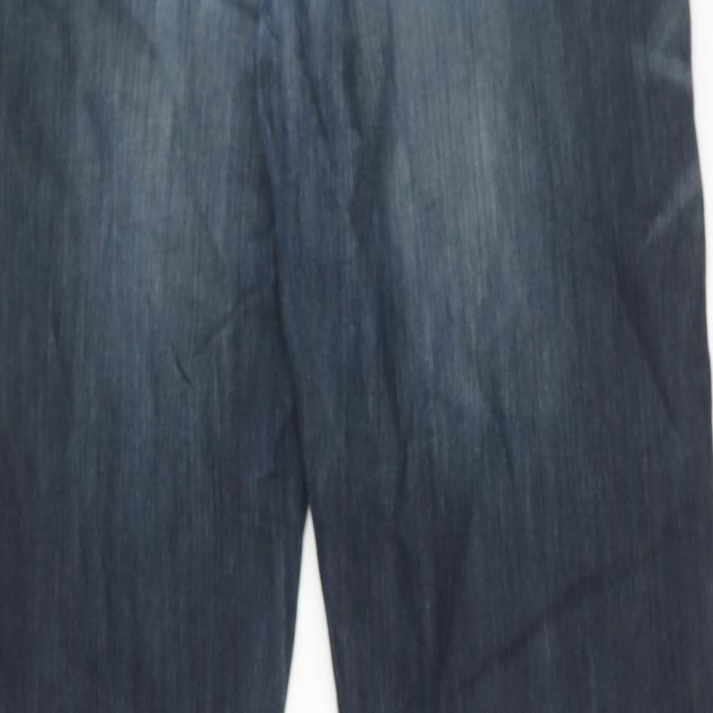 Gap Mens Blue Cotton Straight Jeans Size 32 in L34 in Regular Zip