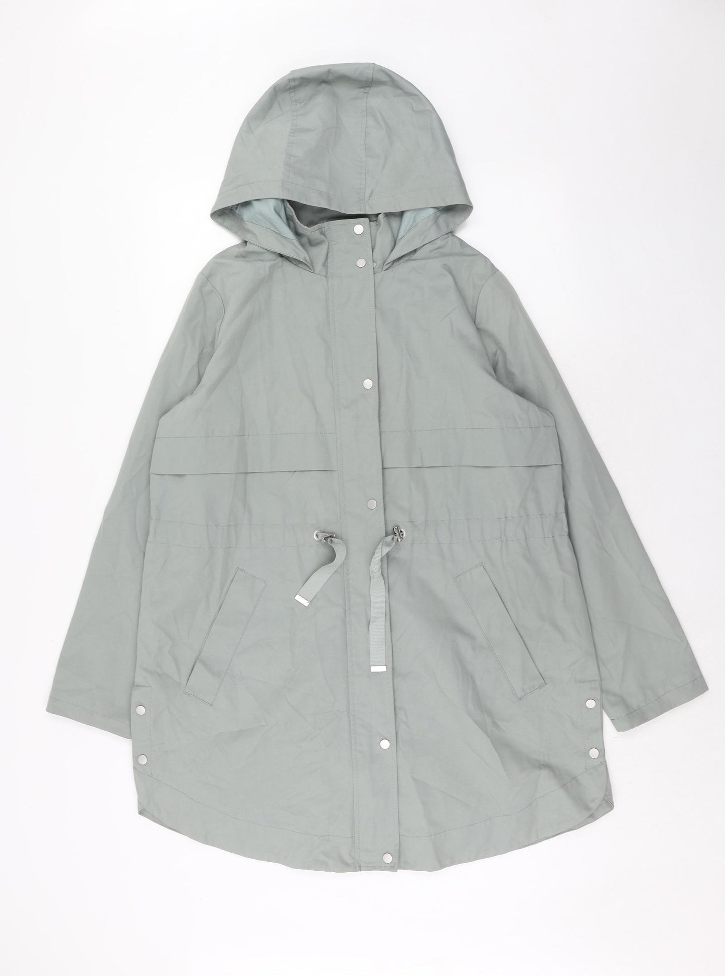 Apricot Womens Green Parka Coat Size 12 Zip