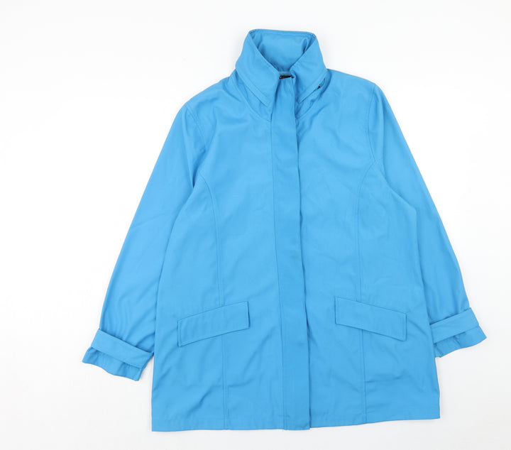 TIGI Womens Blue Jacket Size 14 Zip