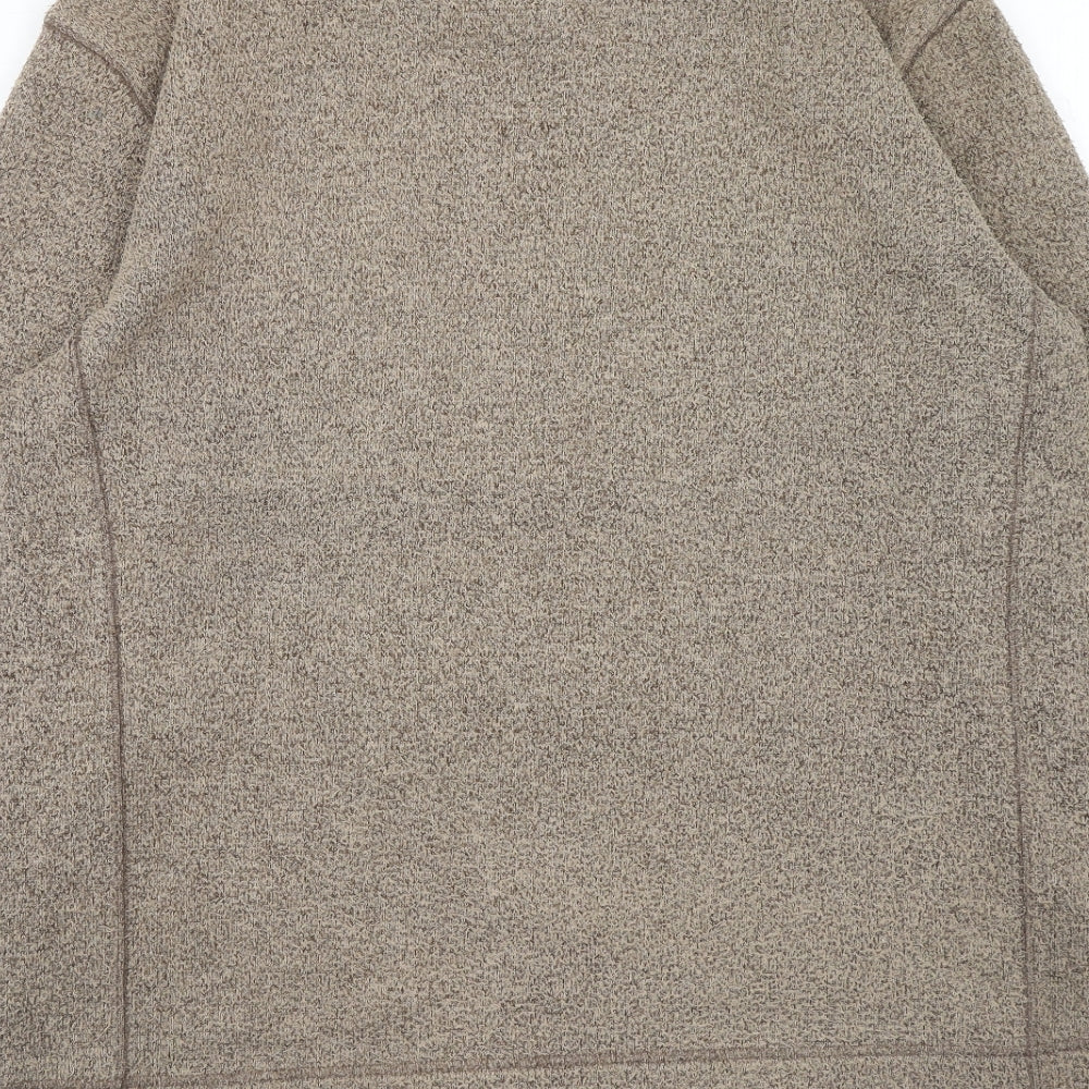 Marks and Spencer Mens Brown Geometric Jacket Size M Zip