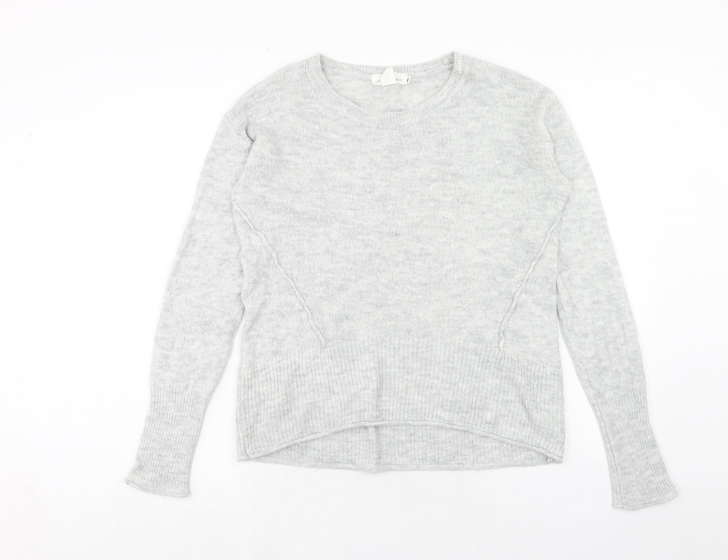 H&M Womens Grey Roll Neck Acrylic Pullover Jumper Size M