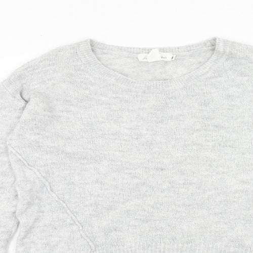 H&M Womens Grey Roll Neck Acrylic Pullover Jumper Size M