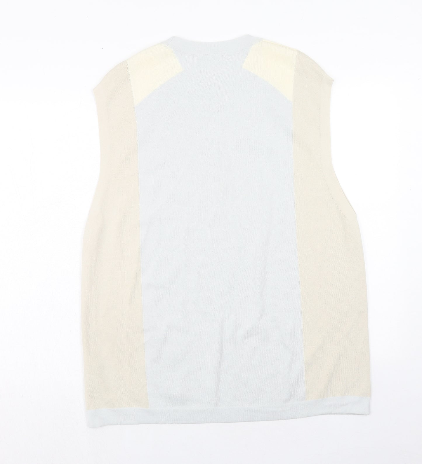 Zara Womens Beige Colourblock Viscose A-Line Size S Round Neck Pullover