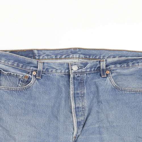 Levi's Mens Blue Cotton Chino Shorts Size 36 in Regular Button