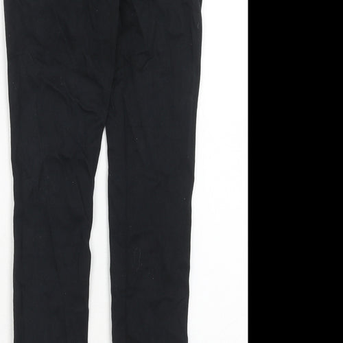 NEXT Womens Black Cotton Skinny Jeans Size 10 Regular Zip