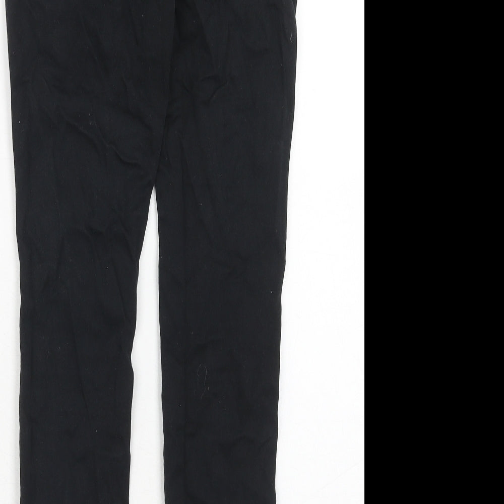 NEXT Womens Black Cotton Skinny Jeans Size 10 Regular Zip