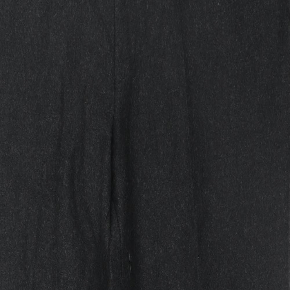 Gurteen Mens Grey Wool Trousers Size 38 in Regular Zip