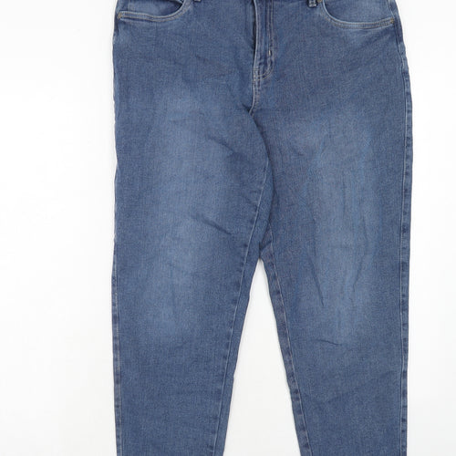 UP2 fashion Womens Blue Cotton Skinny Jeans Size 16 Regular Zip