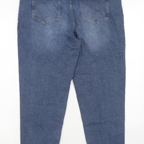 UP2 fashion Womens Blue Cotton Skinny Jeans Size 16 Regular Zip