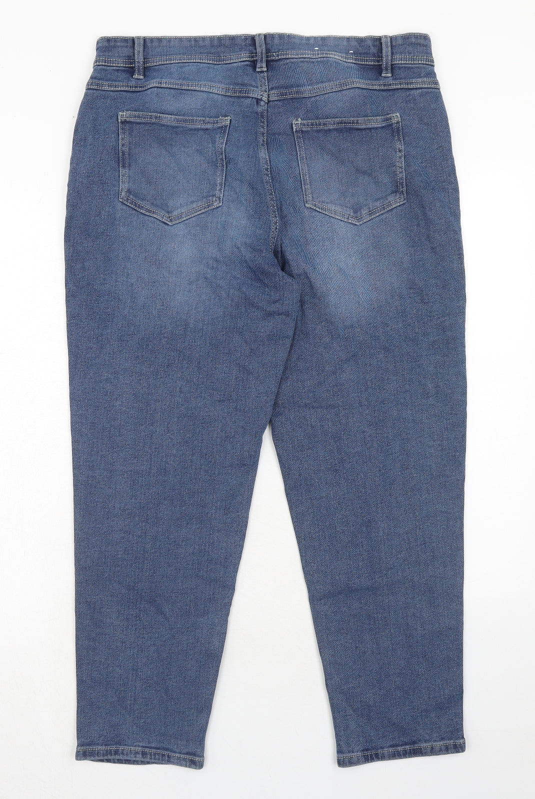 UP2 fashion Womens Blue Cotton Skinny Jeans Size 16 Regular Zip