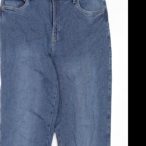 UP2 fashion Womens Blue Cotton Skinny Jeans Size 16 Regular Zip