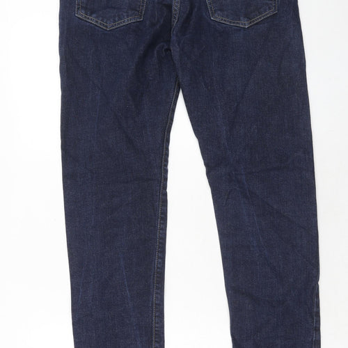 Signature by Levi Strauss & Co. Mens Blue Cotton Skinny Jeans Size 34 in L36 in Regular Zip