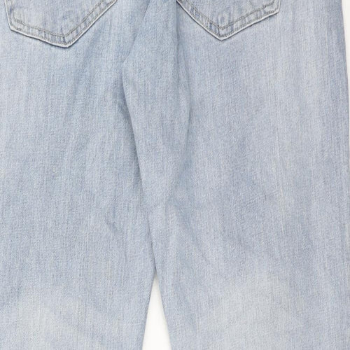 NEXT Mens Blue Cotton Straight Jeans Size 36 in L31 in Slim Zip