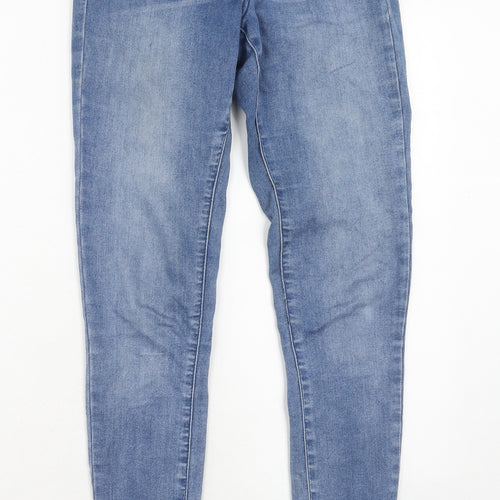 ASOS Womens Blue Cotton Skinny Jeans Size 26 in L30 in Regular Zip