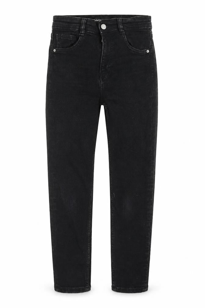 H&M Womens Black Cotton Skinny Jeans Size 8 Regular Zip