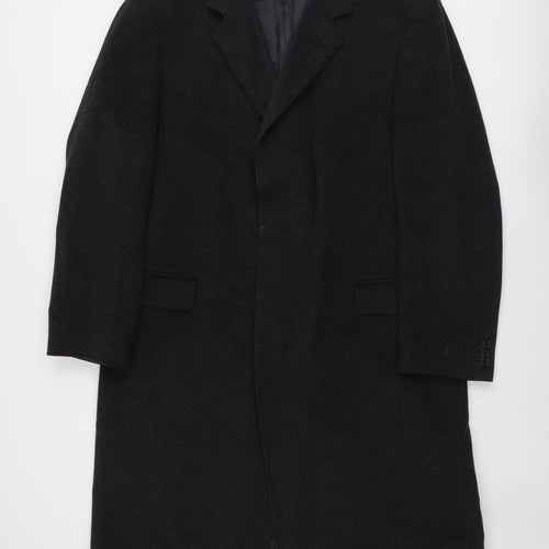 Dehavilland Mens Grey Overcoat Coat Size 48 Button