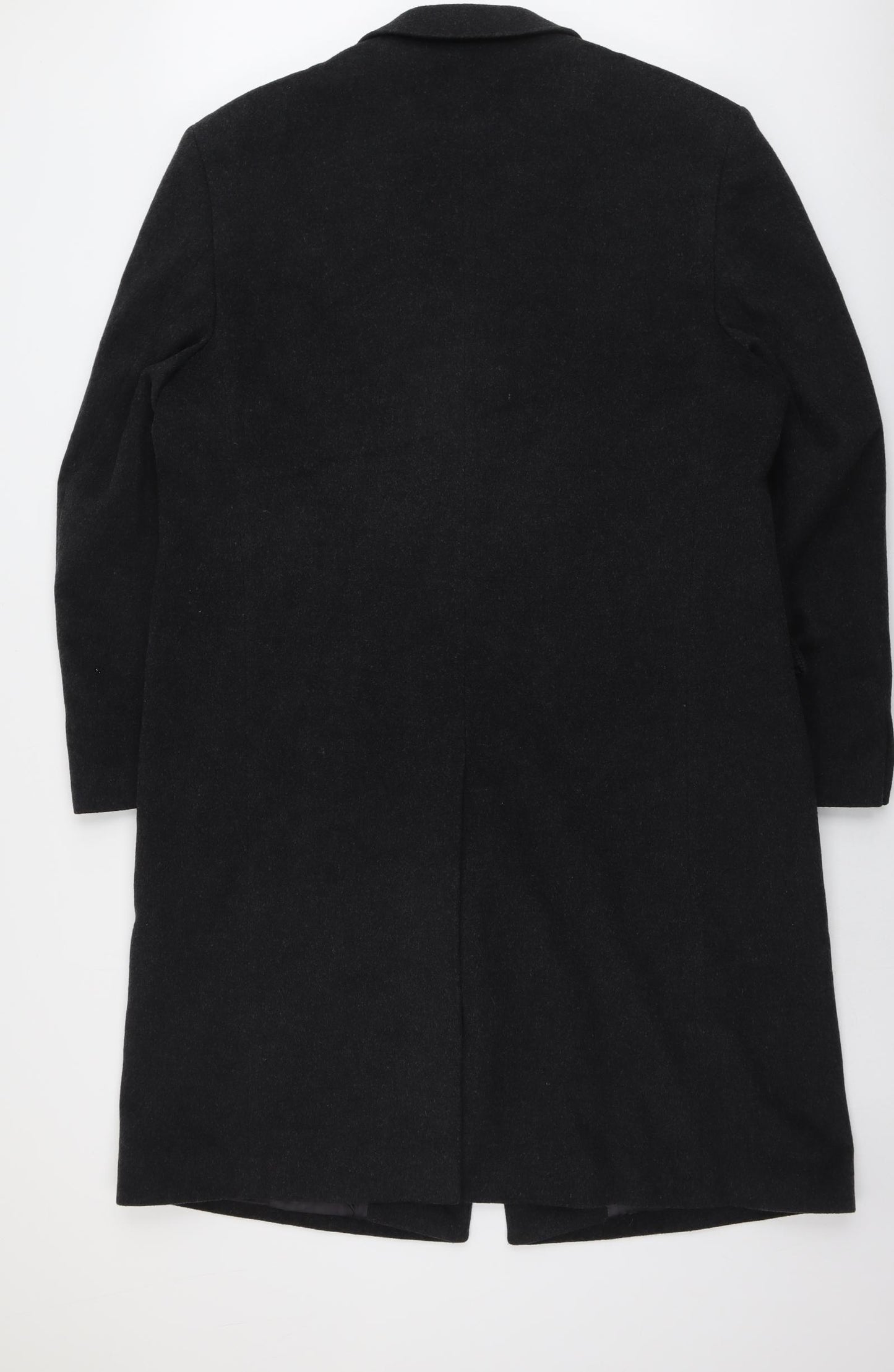 Dehavilland Mens Grey Overcoat Coat Size 48 Button