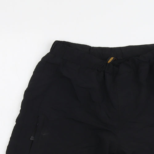Muddy Fox Mens Black Nylon Sweat Shorts Size XS L11 in Regular Drawstring