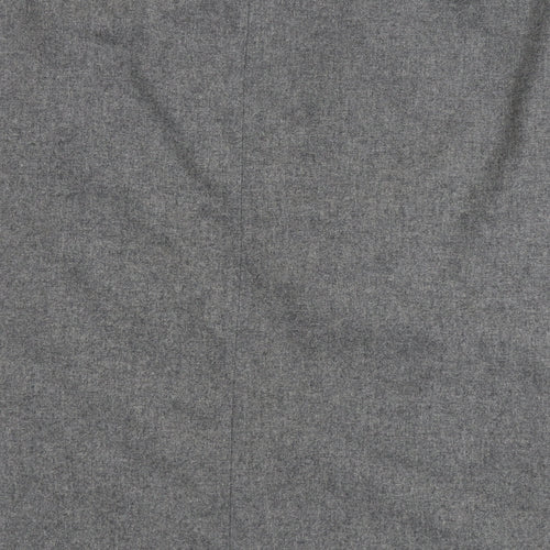 Eastex Womens Grey Wool A-Line Skirt Size 16 Zip