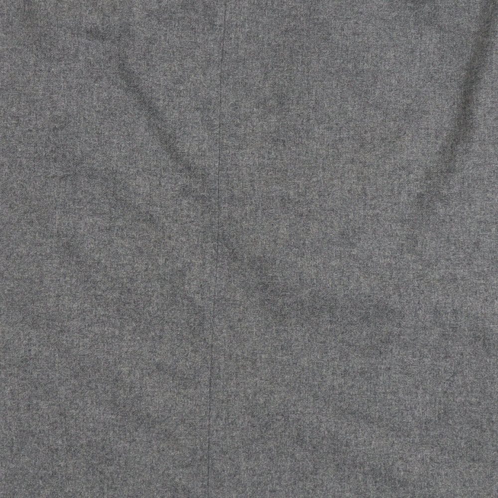 Eastex Womens Grey Wool A-Line Skirt Size 16 Zip