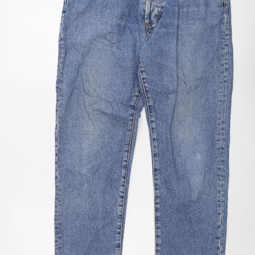 NEXT Mens Blue Cotton Straight Jeans Size 32 in L31 in Regular Button