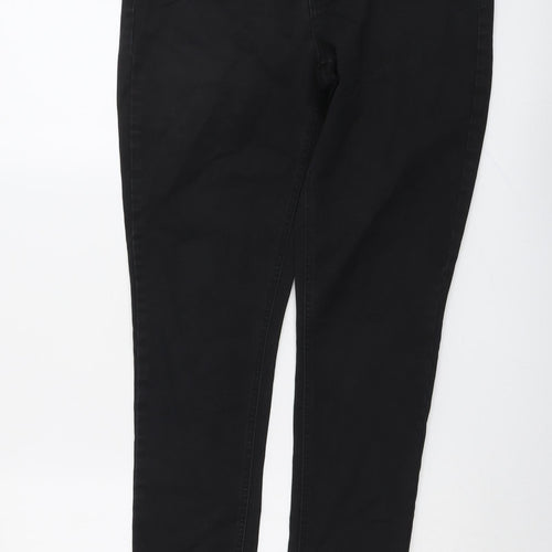 Joules Womens Black Cotton Skinny Jeans Size 14 L30 in Regular Button