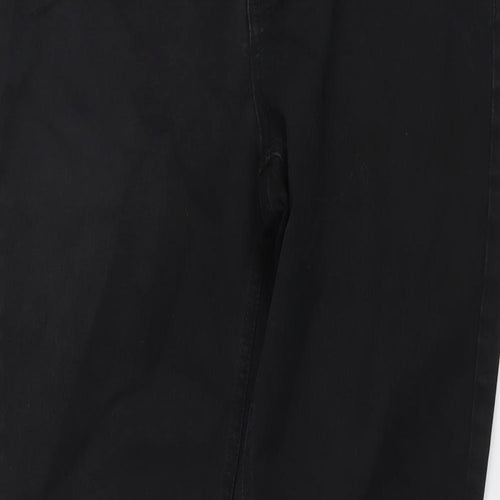 Joules Womens Black Cotton Skinny Jeans Size 14 L30 in Regular Button