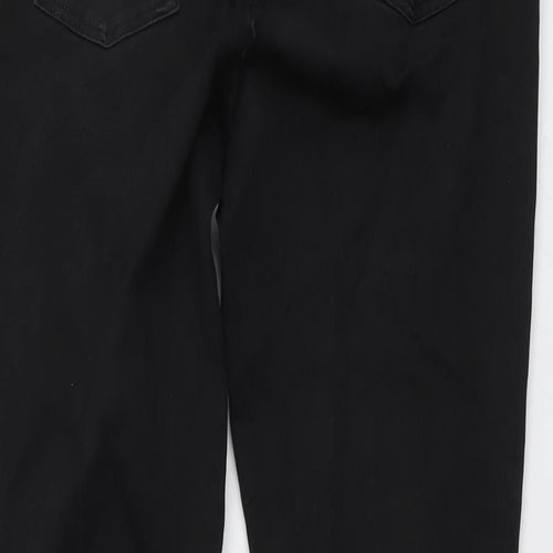 Joules Womens Black Cotton Skinny Jeans Size 14 L30 in Regular Button