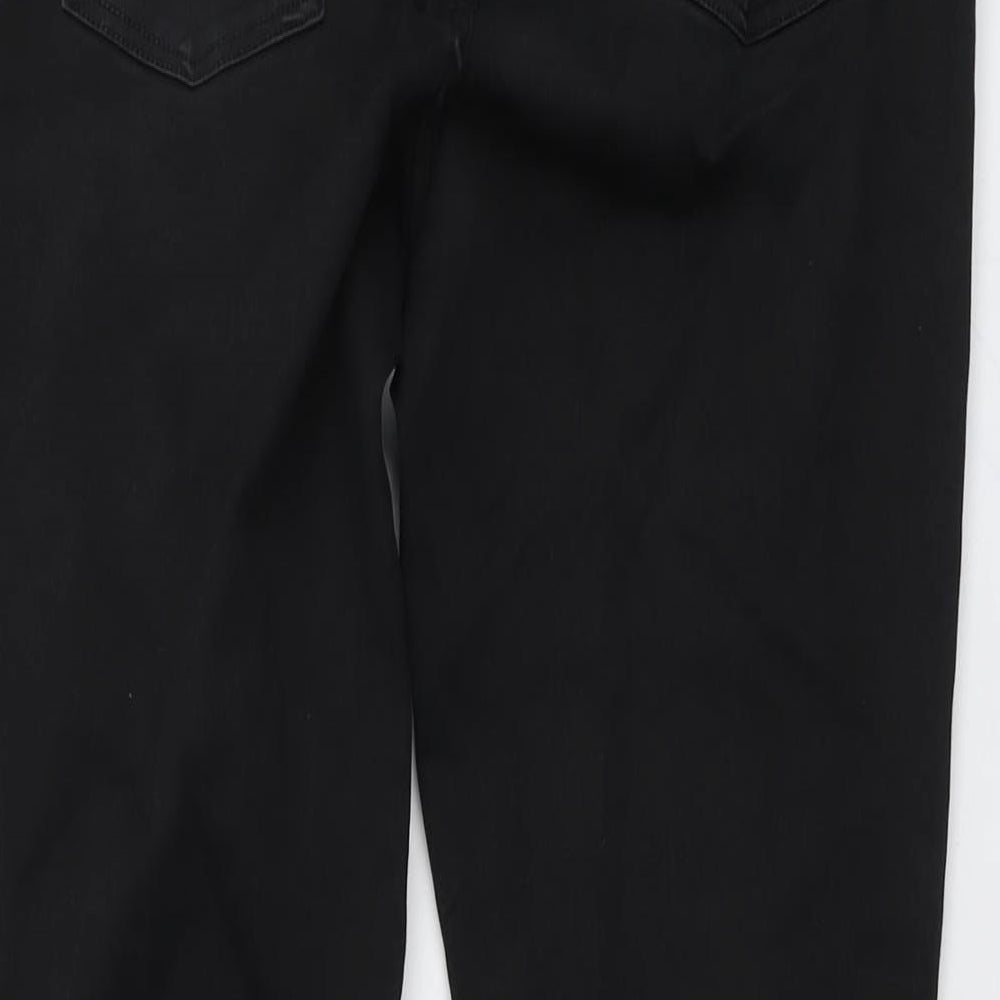 Joules Womens Black Cotton Skinny Jeans Size 14 L30 in Regular Button