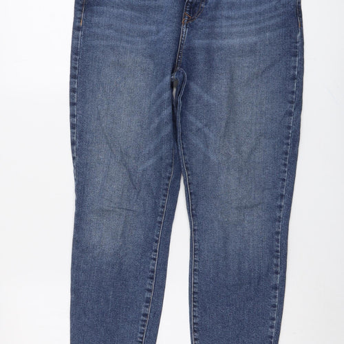 FOREVER 21 Womens Blue Cotton Skinny Jeans Size 29 in L24 in Regular Button