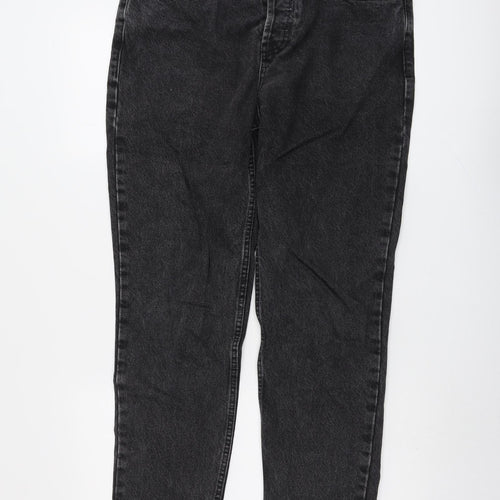 BDG Womens Grey Cotton Mom Jeans Size 32 in L32 in Regular Button