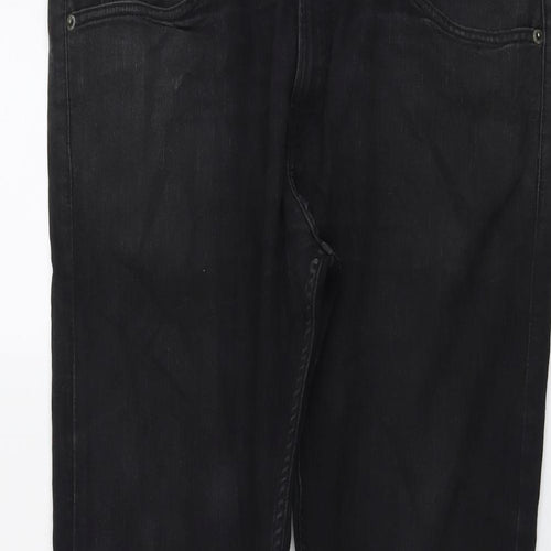 H&M Mens Grey Cotton Skinny Jeans Size 38 in L34 in Regular Button
