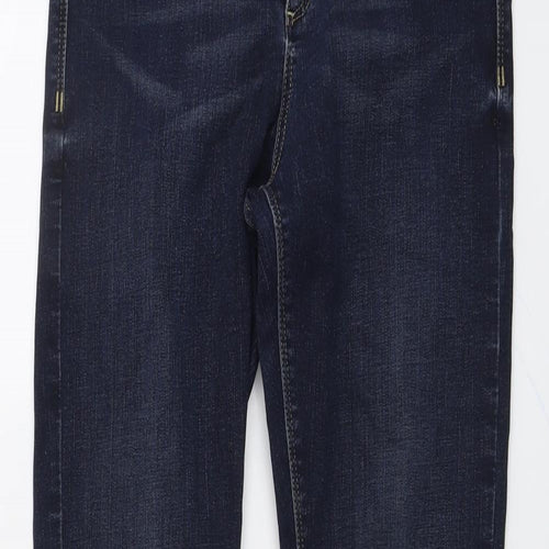 River Island Womens Blue Cotton Skinny Jeans Size 10 L29 in Regular Button