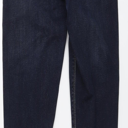 River Island Womens Blue Cotton Skinny Jeans Size 10 L29 in Regular Button