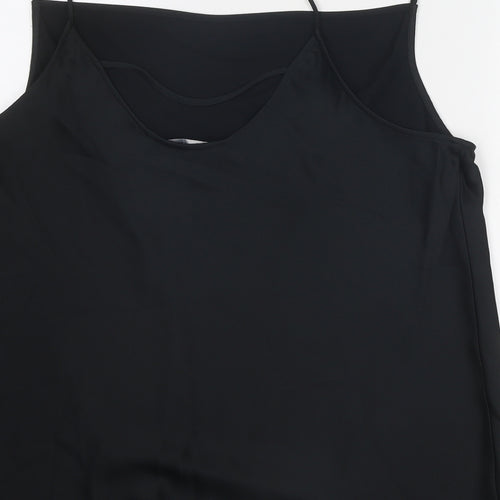 Marks and Spencer Womens Black Polyester Camisole Tank Size 20 Cowl Neck