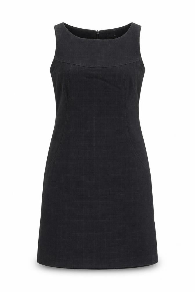 Next Womens Grey Polyester Shift Size 8 Round Neck Zip
