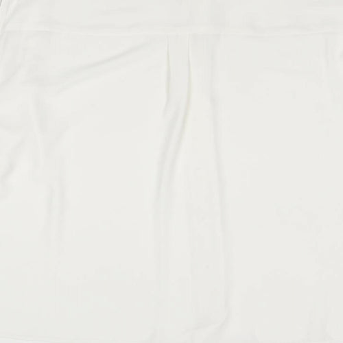 Marks and Spencer Womens White Polyacrylate Fibre Basic Button-Up Size 22 Collared